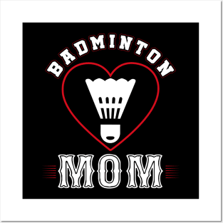 Mom Badminton Team Family Matching Gifts Funny Sports Lover Player Posters and Art